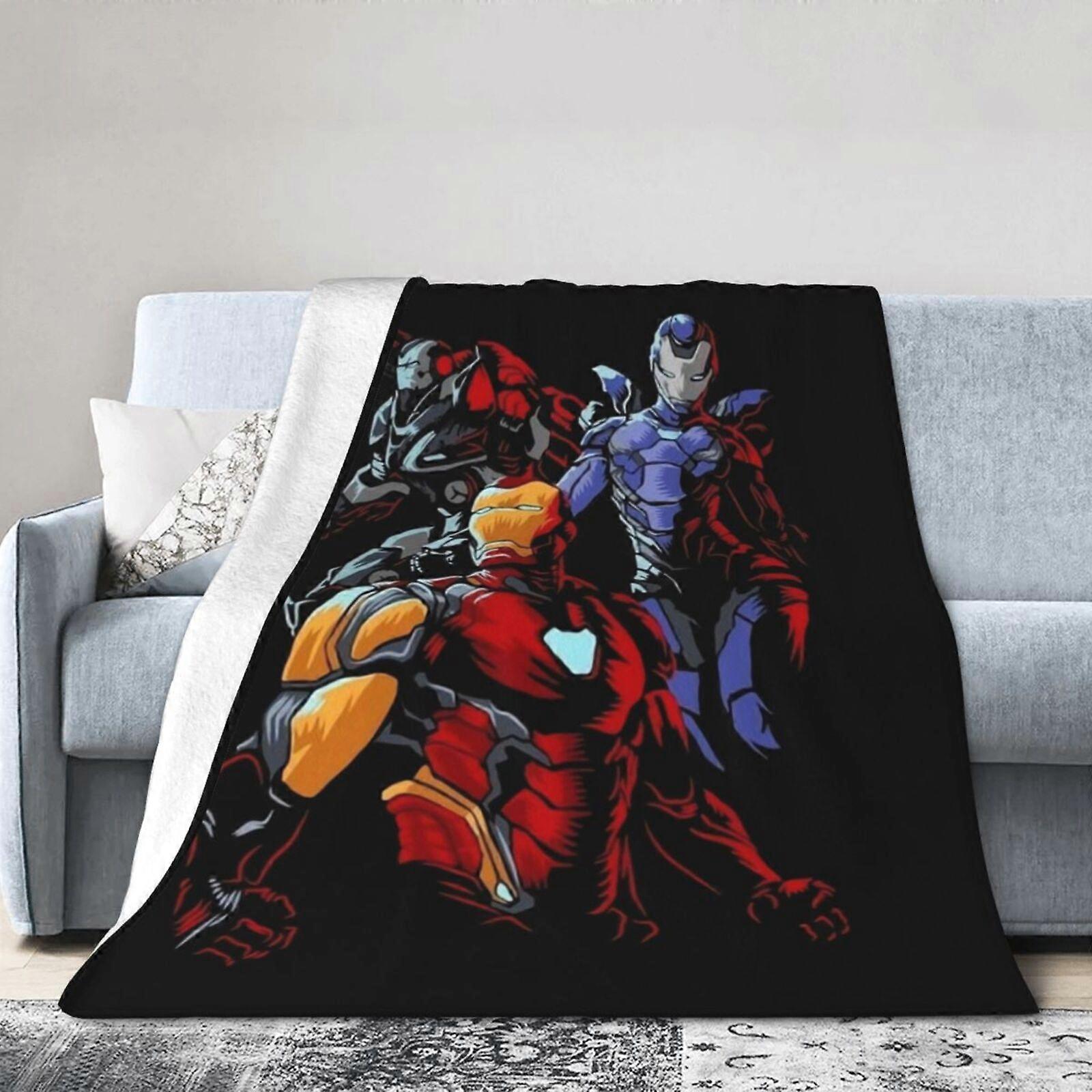 Iron Man Hotel Blanket, Anime Blanket For Bed, Sofa Blanket, Ultra Soft Fleece Blanket For Bedroom Living Room, 60 X 50 Inches