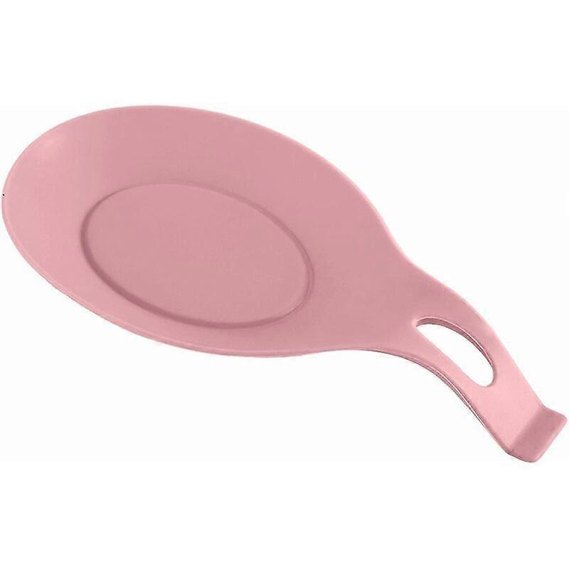 (Pink) Silicone Utensil Rest, Spoon Rest, Spoon Holder