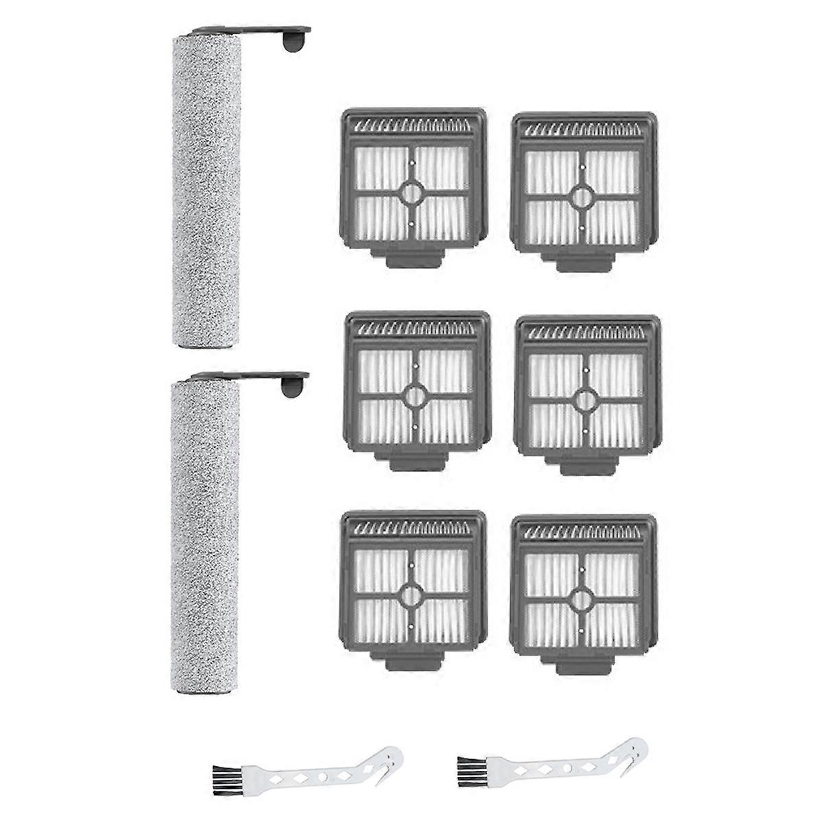 For H12/13/H12Pro/M13/H11MaxH12S Floor Scrubber Filter Element Roller Brush Replacement Kit Brush