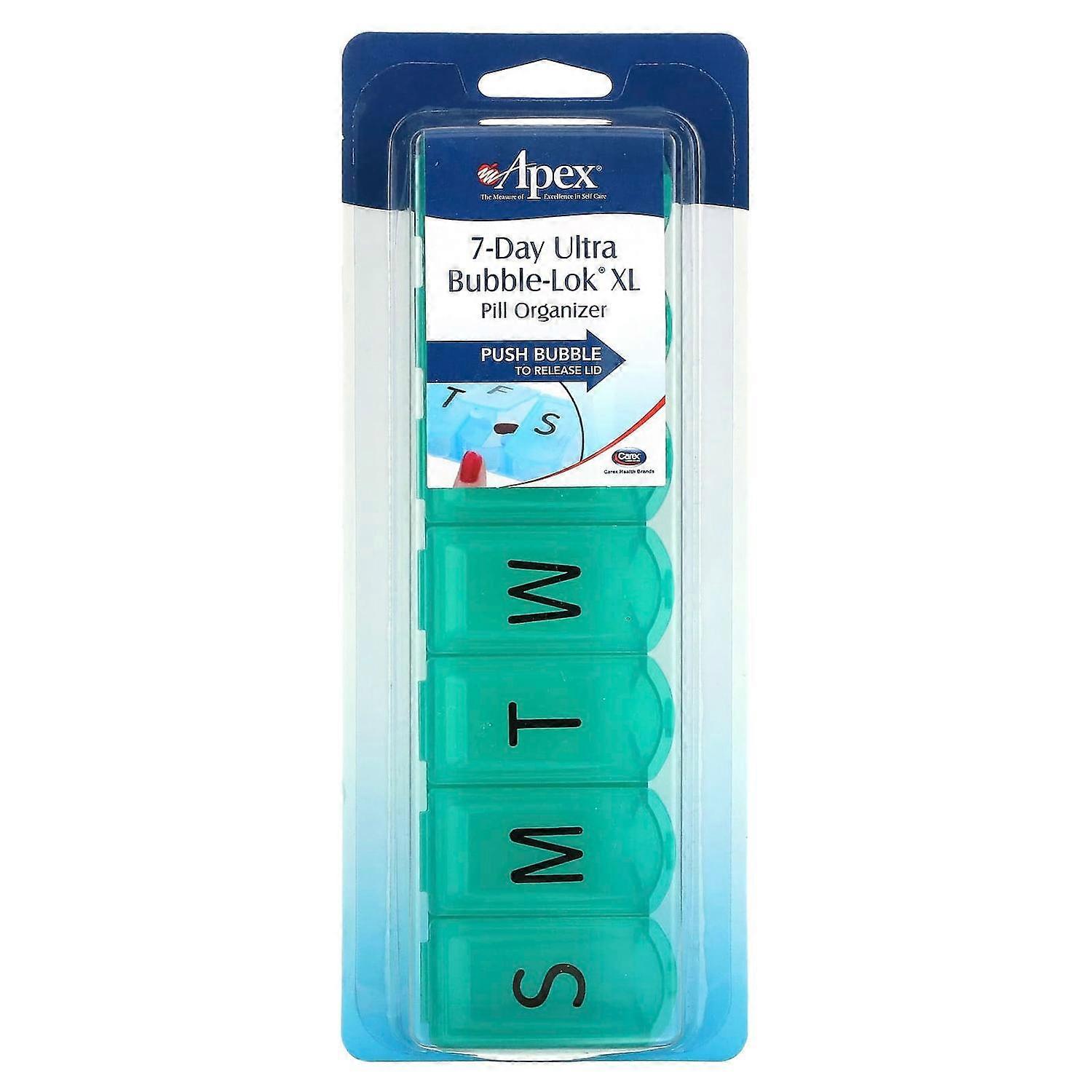 Apex, 7-Day Ultra Bubble-Lok Pill Organizer, XL, 1 Pill Case