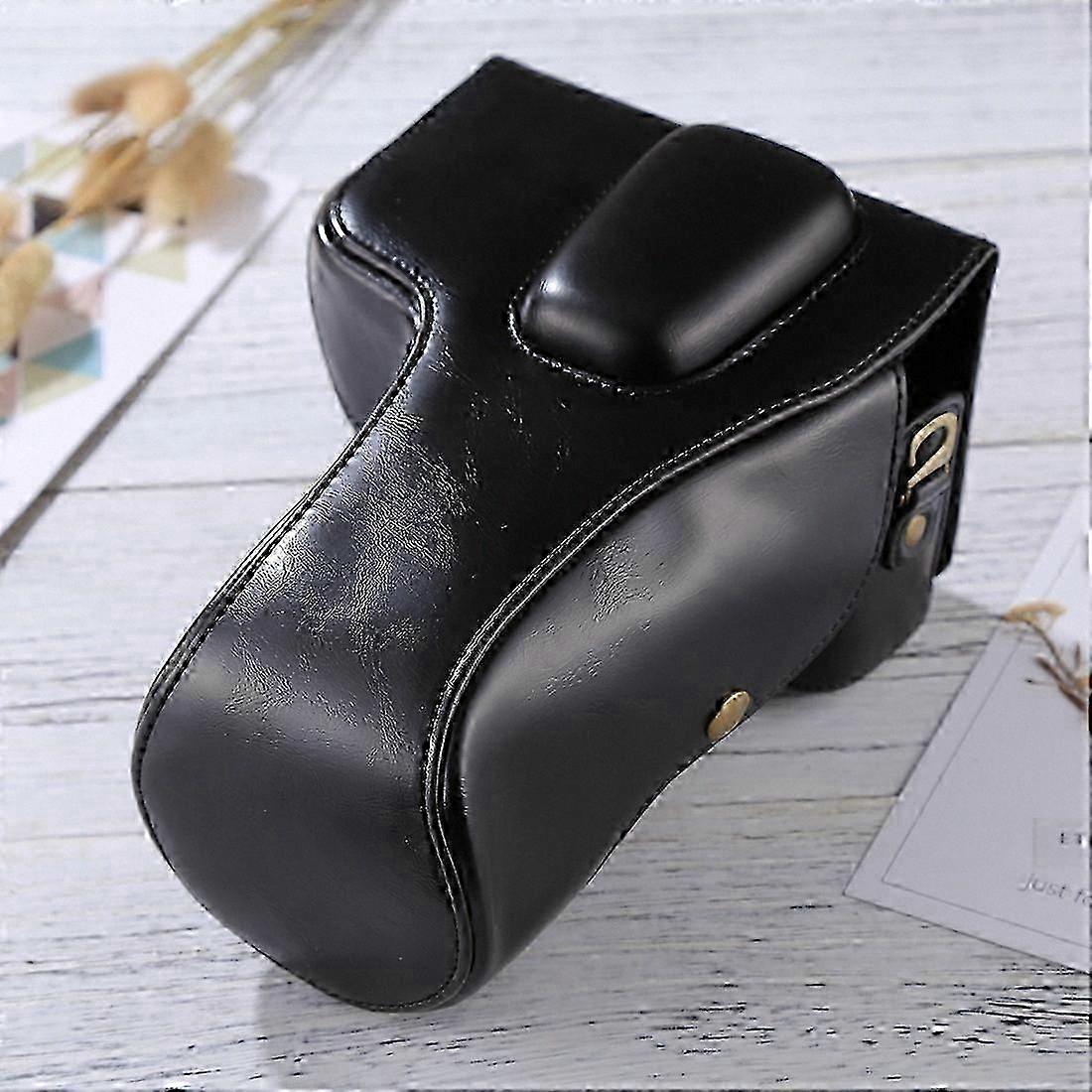 Camera Bag for DSLR Cameras - PU Leather Protective Case for D5300 D5200 D5100 Models