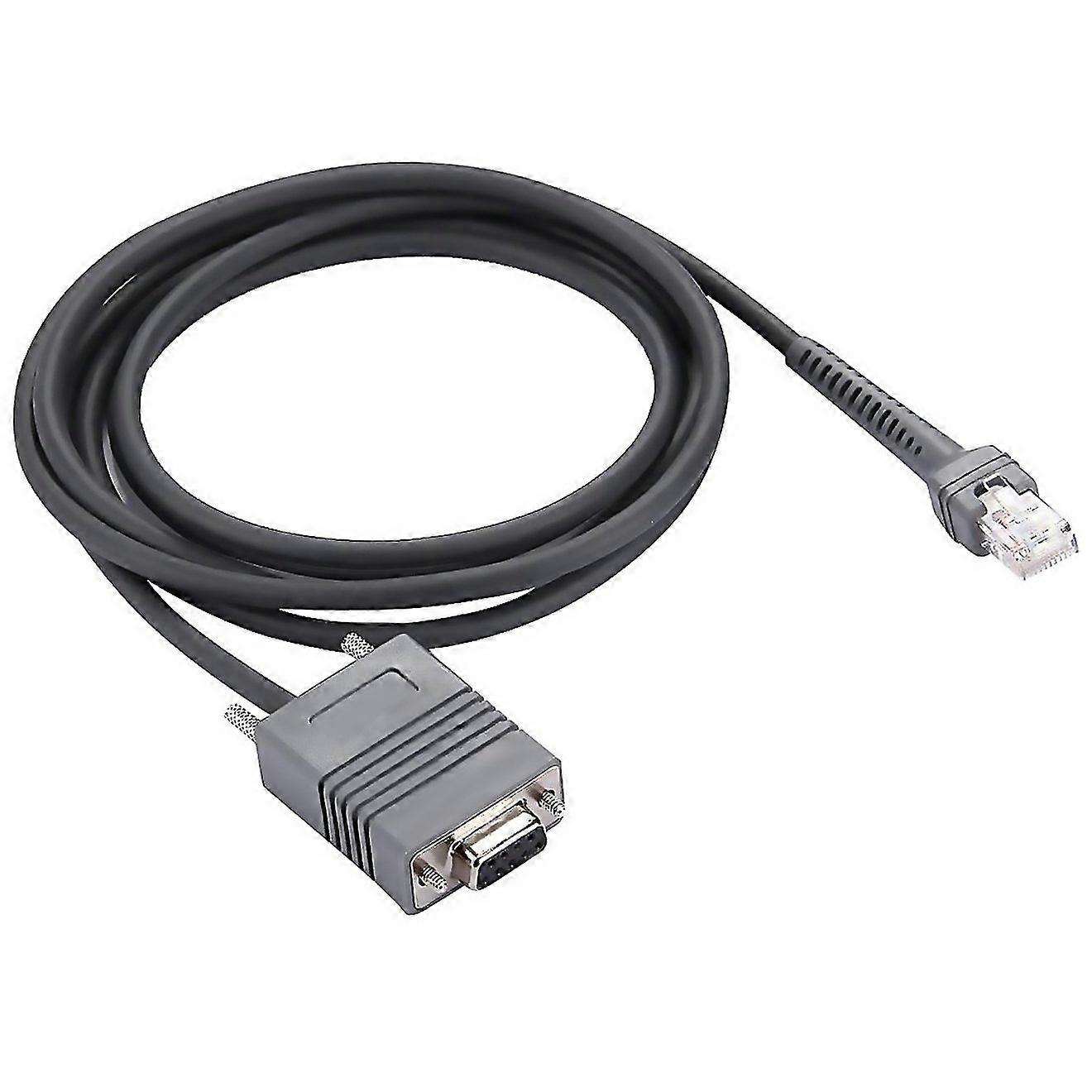For 2m Rs232 To Rj45 Scanner Serial Data Cable For Symbol Ls2208grey
