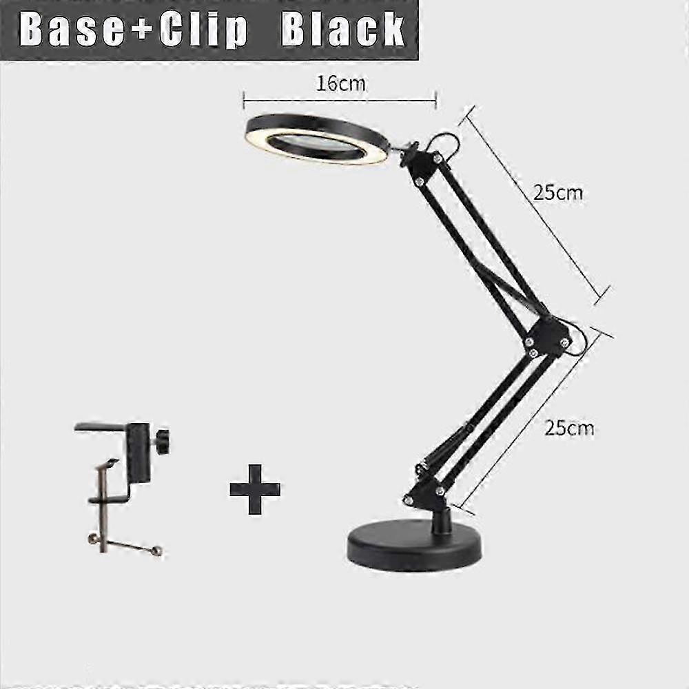 8X Magnifying Glass with Light, 3 Document Modes, Continuously Variable, ED Lighted Magnifier with Light and Stand for Crafts Repair by Ourselves 26s