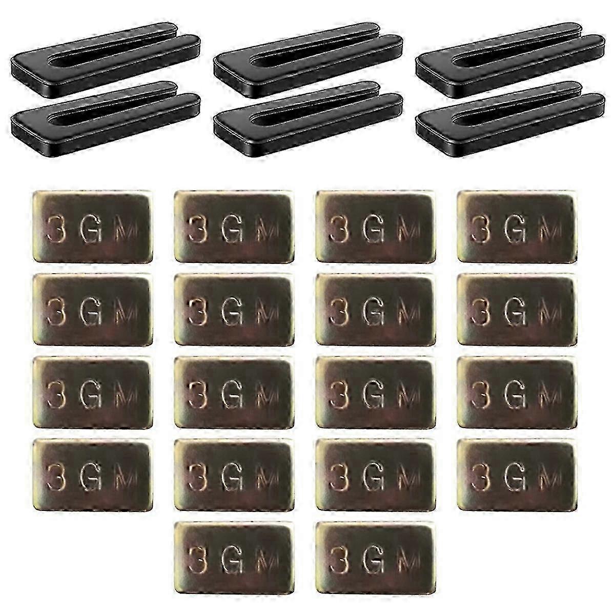 Ceiling Fan Blade ncing Kit ,6PC Resilient Fan   nce Clips 18 PC Metal Self-Adhesive 3g