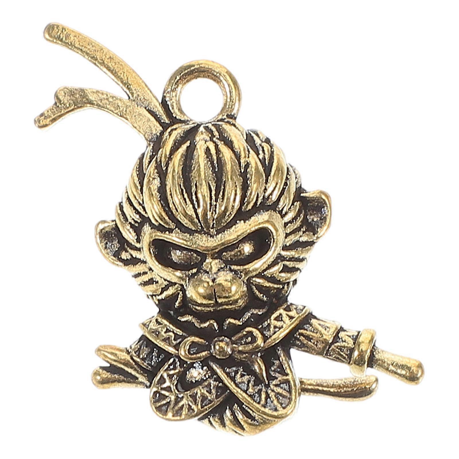 King Charm Brass Figure for Jewelry Making 4Pcs