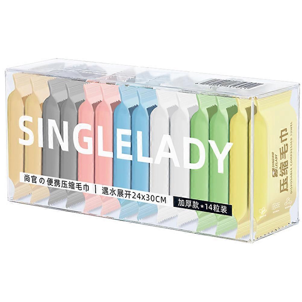 Disposable Once-Use Bath Towel Compressed Towels for Travel 14Pcs