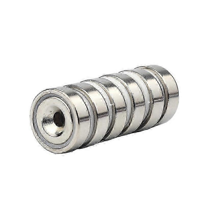 Exquisite With Hole And Capsule, Countersunk Head Pot Magnet With Screws(12pcs, Silver)
