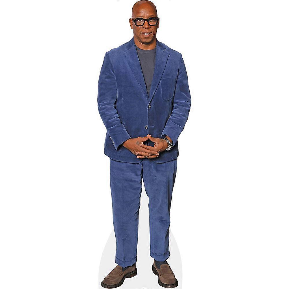 Ian Wright (Blue Suit) Cardboard Cutout (lifesize OR mini size). Standee. Stand Up.