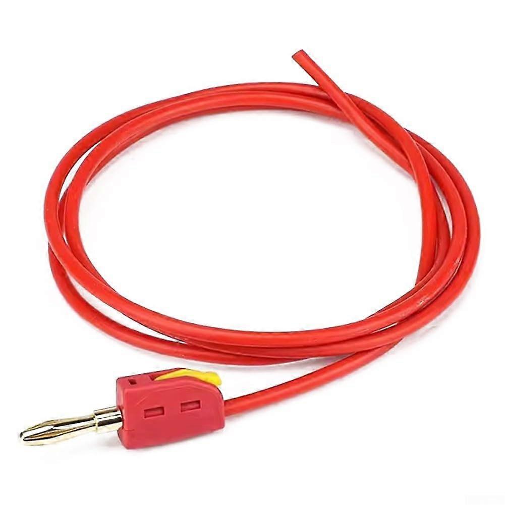 Gold Plated 4mm Banana Connectors For  Current Use With 1m/5m Cable For Pros And DIY Enthusiasts Red 1m Version