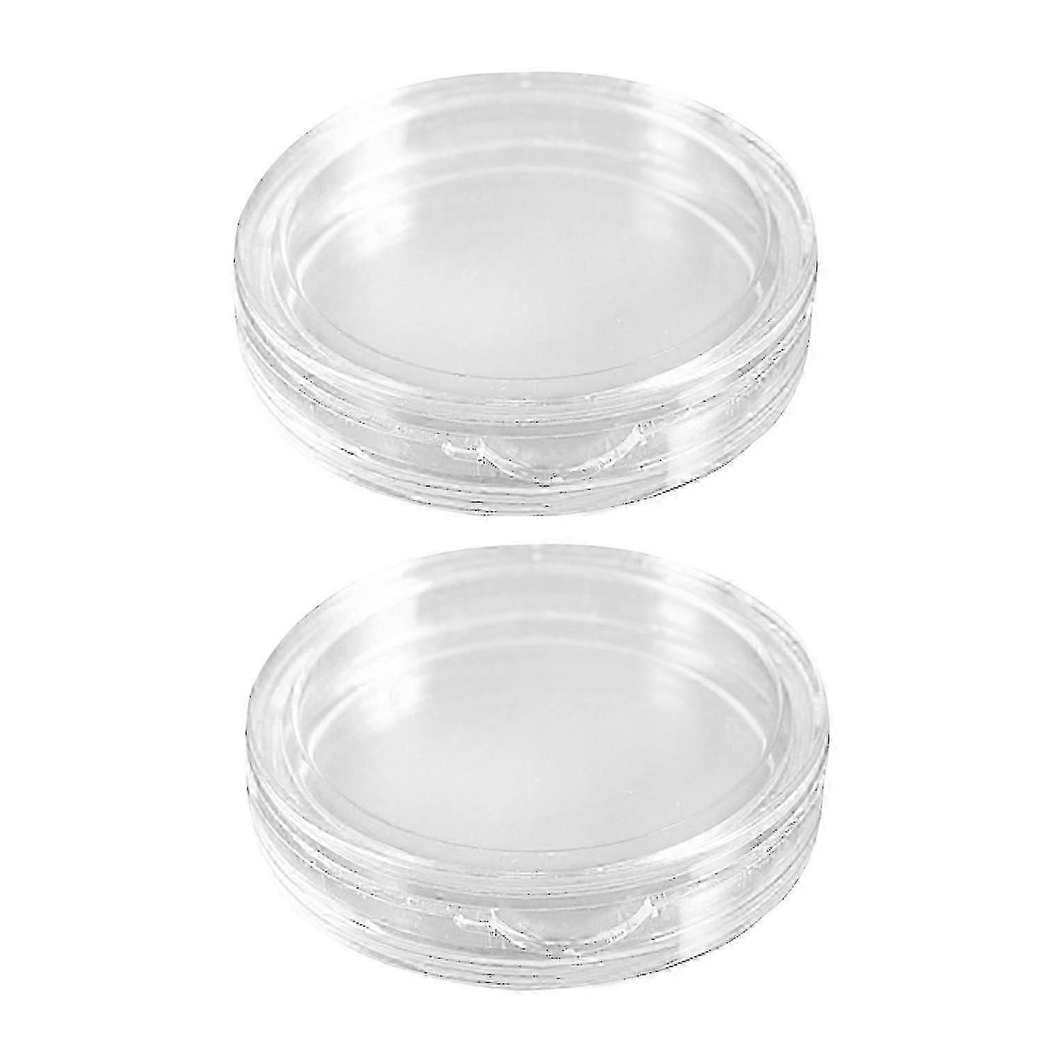 20 Pcs Small Round Transparent Plastic Coin Capsules Box 38mm & 40mm