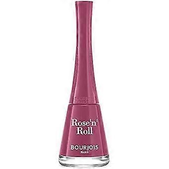 BOURJOIS - 1 Second Nail Polish 48 Rose'N'Roll - Fast Drying In 50 Seconds - Anti-Overflow Panoramic Brush -