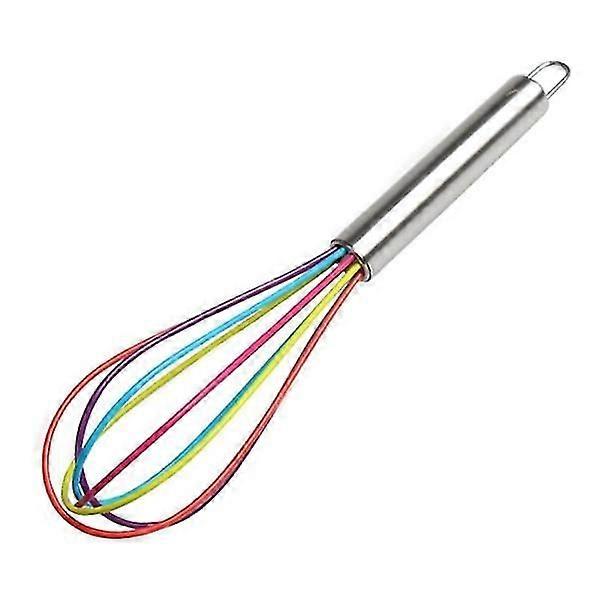 Stainless Steel Handle Egg Whisk Silicone Kitchen Mixer