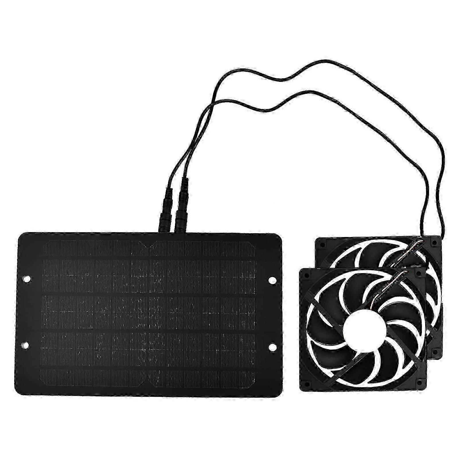 Sustainable Cooling with 10W Solar Powered Dual Fans Kit 2025