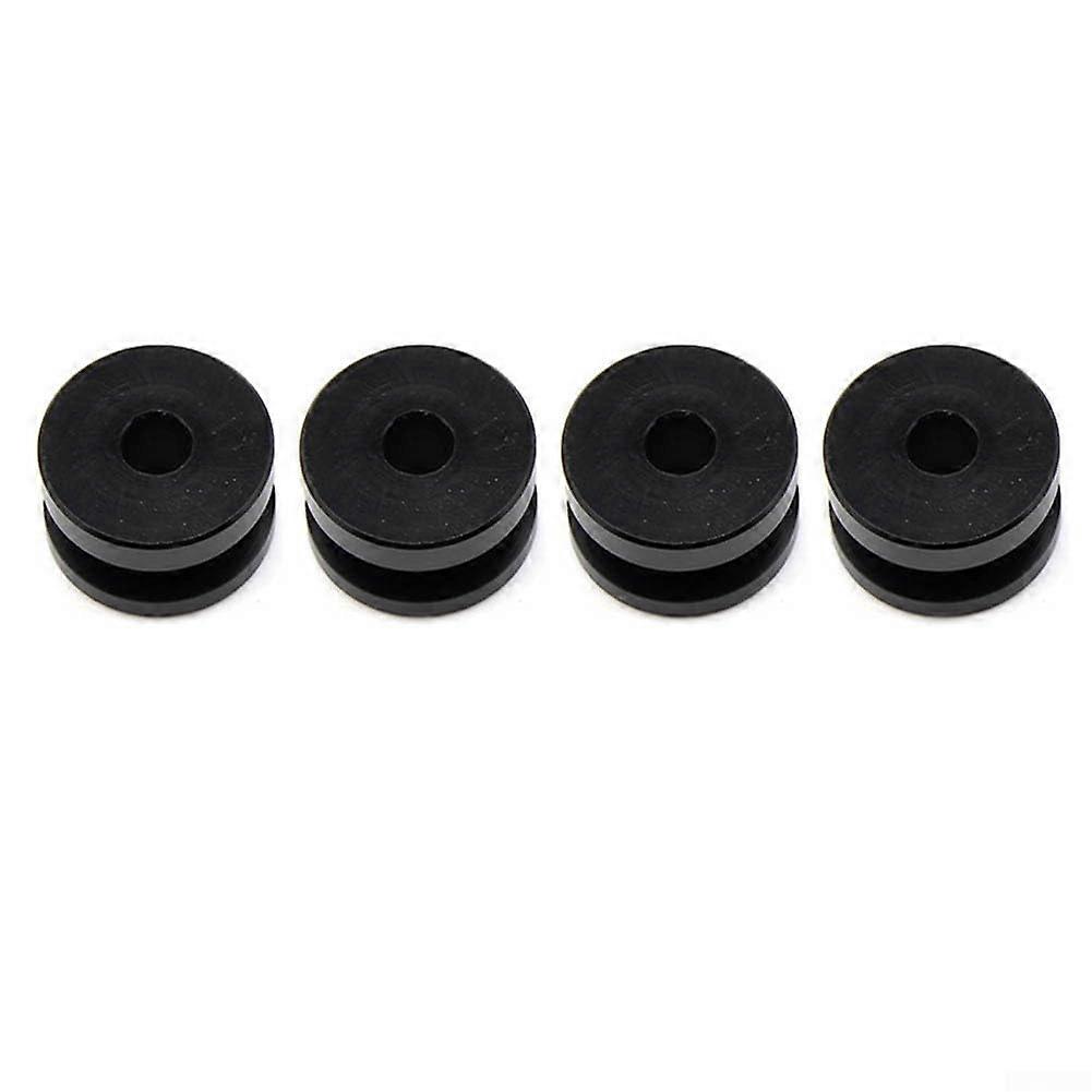 Motorcycle Luggage Rack Tail Box Mounting Base Plate Gasket Set, Quick Release, 4PCS Black
