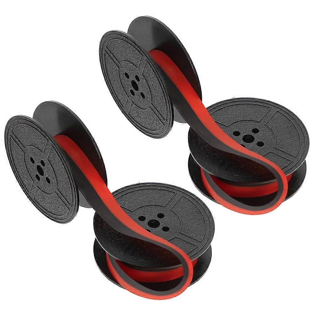 2 Sets Typewriter Ribbon for Old Manual Typewriters Spool Ink Calculator Red/black