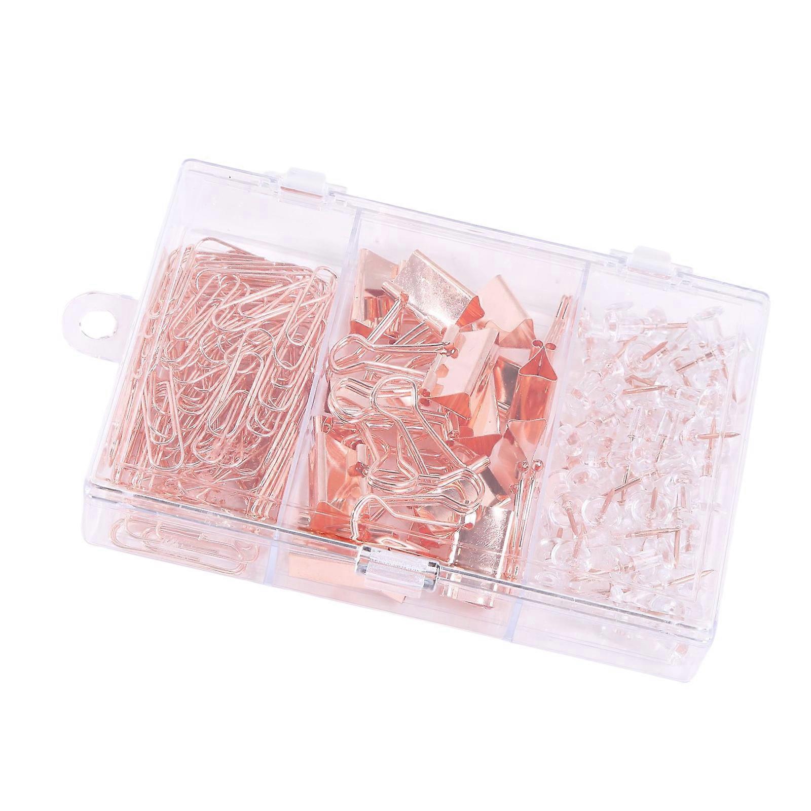 145 Coated Metal Clips Bulk Set for Securing Thick Documents with Convenient Case Multicolor