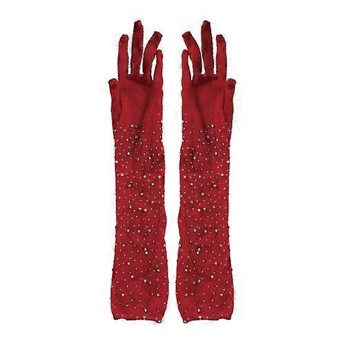 Fiestas Guirca Womens/Ladies Mesh Rhinestone Gloves