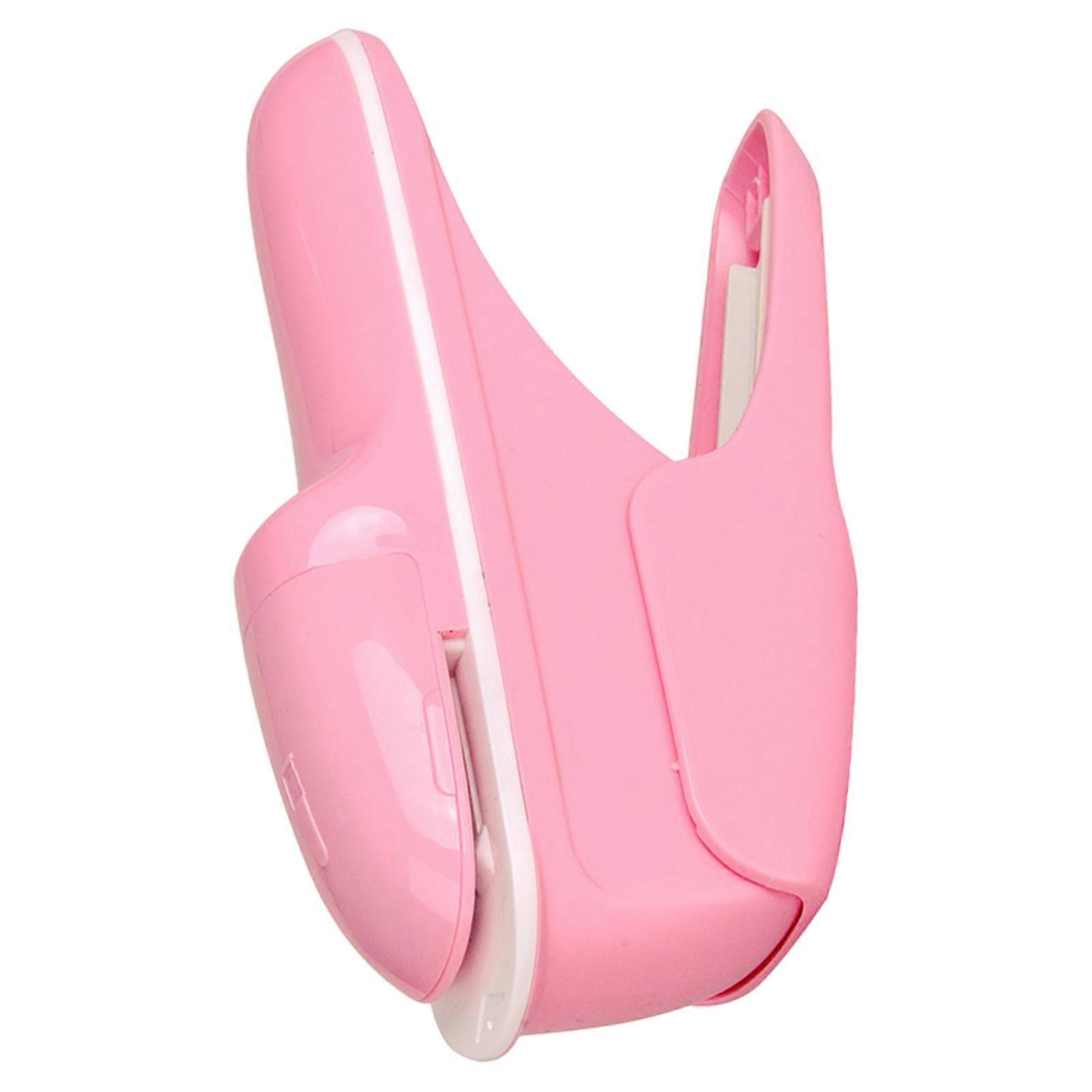 Handheld Stapleless Staplers Labor-Saving Stapler 8 Sheets 70gsm Paper Capacity Stapling Machine for Booklet Document  Pink