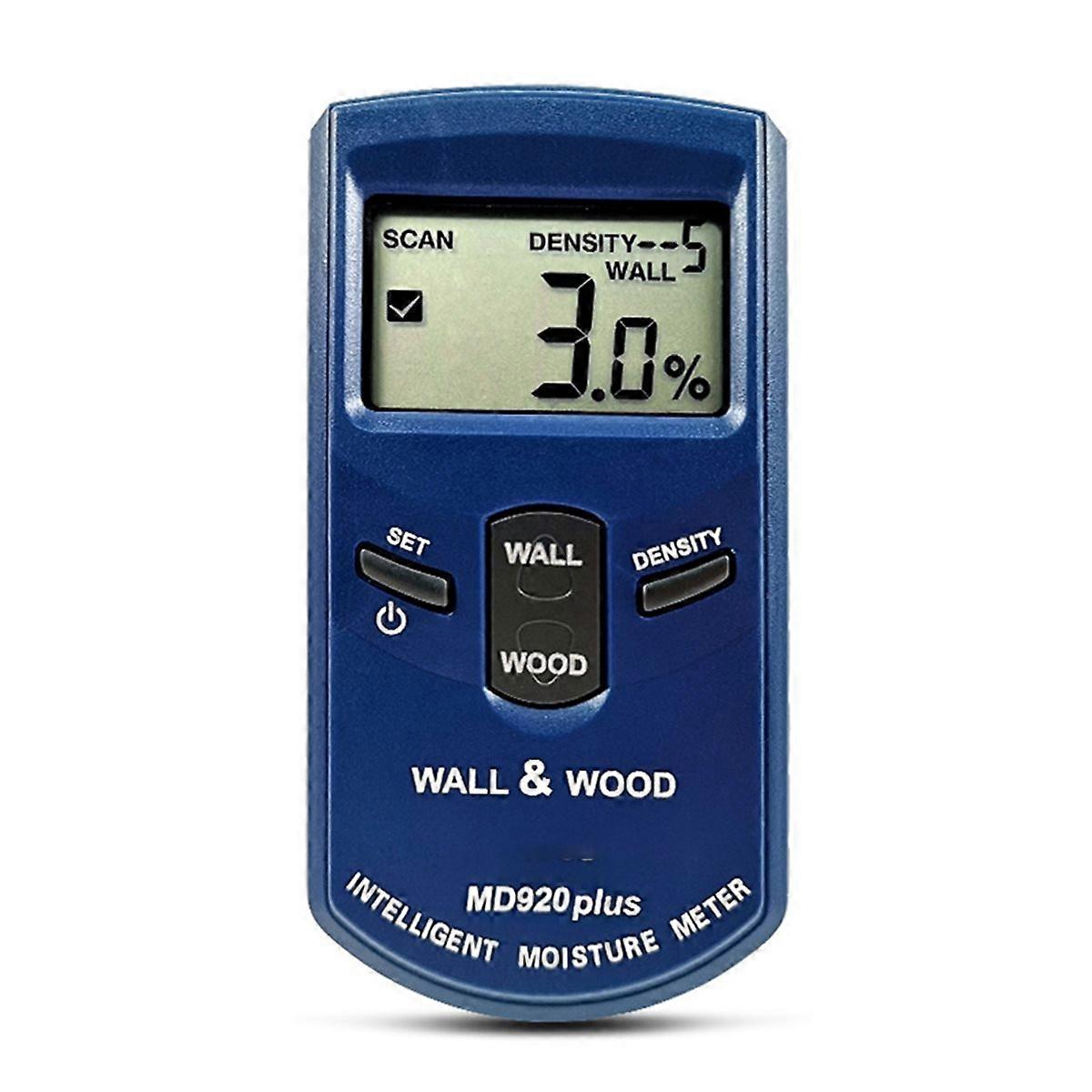 Concrete Moisture Meter Wall Tester Pinless Moisture Measurement Device with LCD Alarm MD920plus Moi