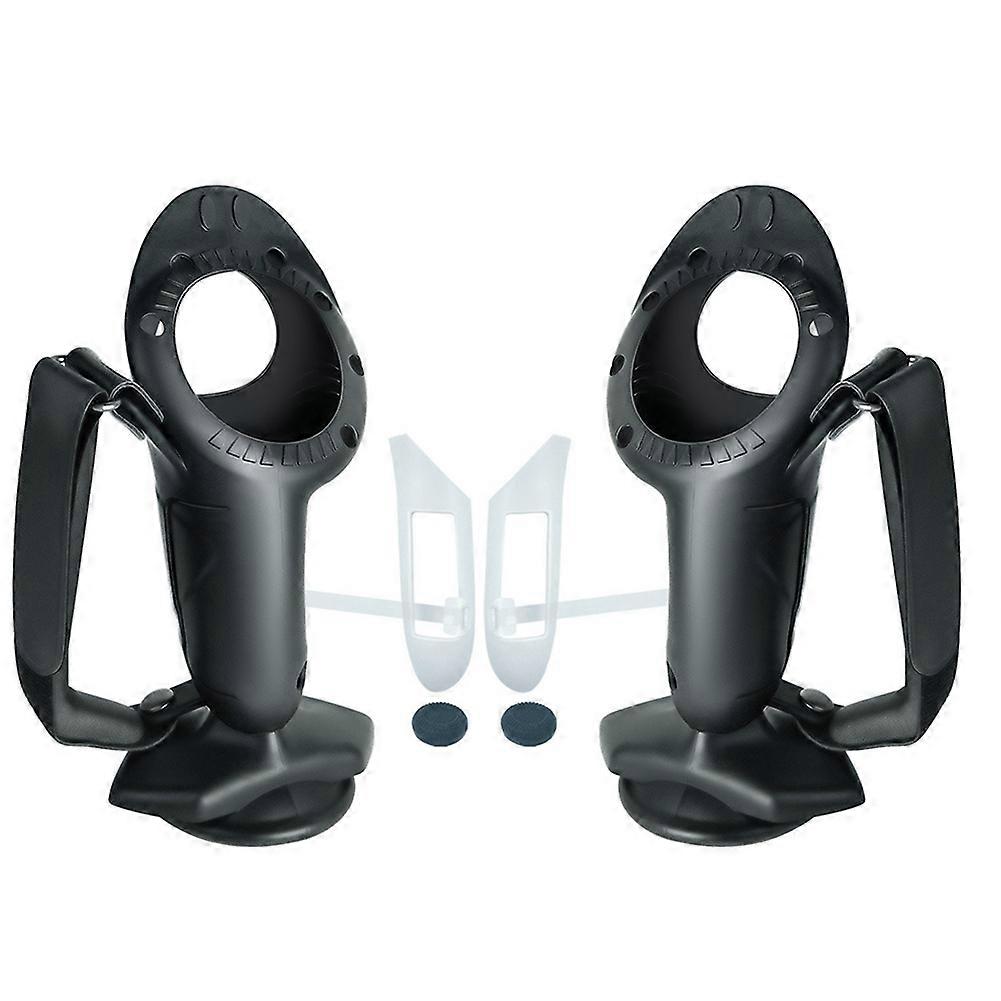 For Quest 3 Controller Grip Adjustable Comfortable Hand Strap Upright Design VR Accessory for Meta Quest 3(Black)