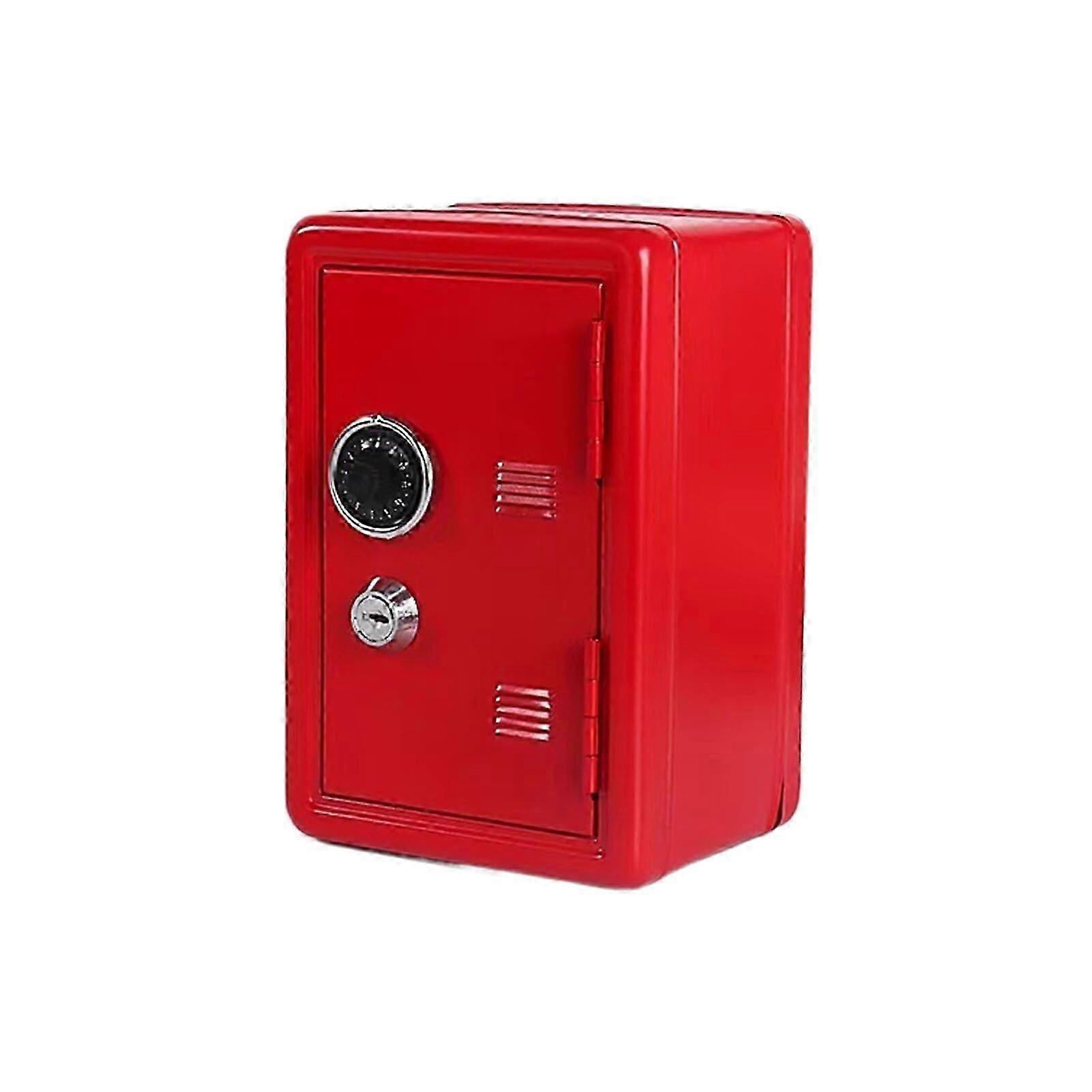 Key Safe, Compact Fans Can Be Placed Inside. MultiColor Option, Safe Mini Safe for Household, Money Storage, Red