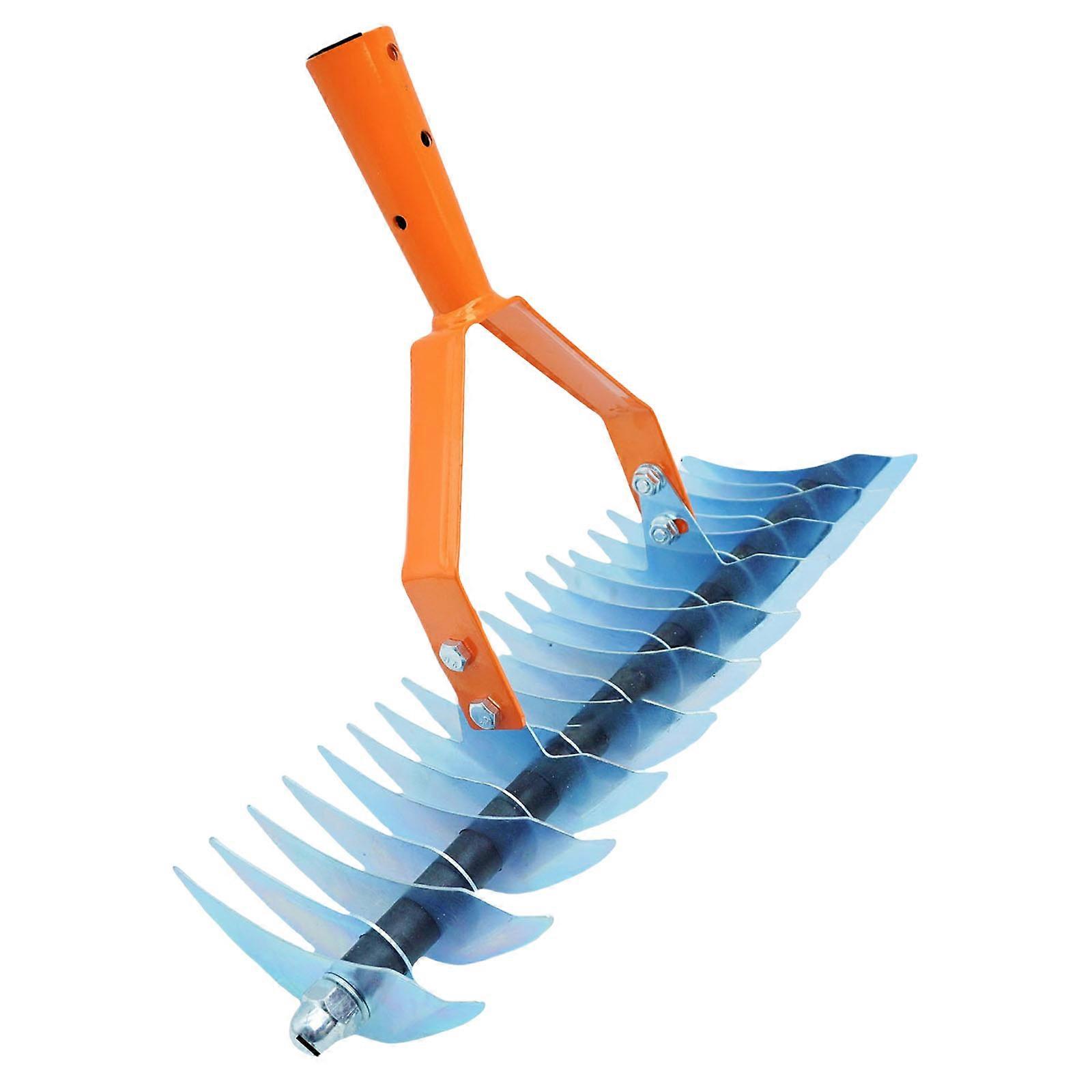 Adjustable Length Dethatching Tool Stainless Steel Tines 1.7M Extendable Handle For Efficient Lawn Moss Removal And Maintenance Multicolor