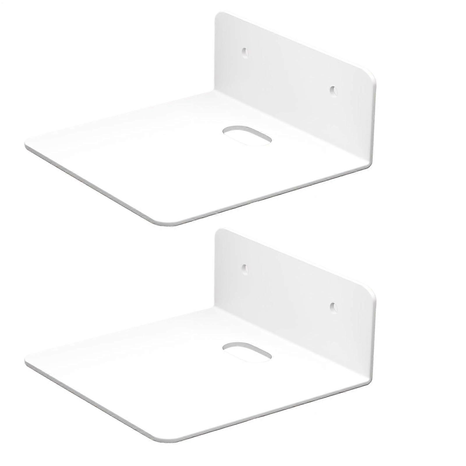 Wall Mount Small Adhesive Floating Shelf For Camera TwoPack 4.92Inch Durable Build Easy Mounting Minimalist Wall Rack