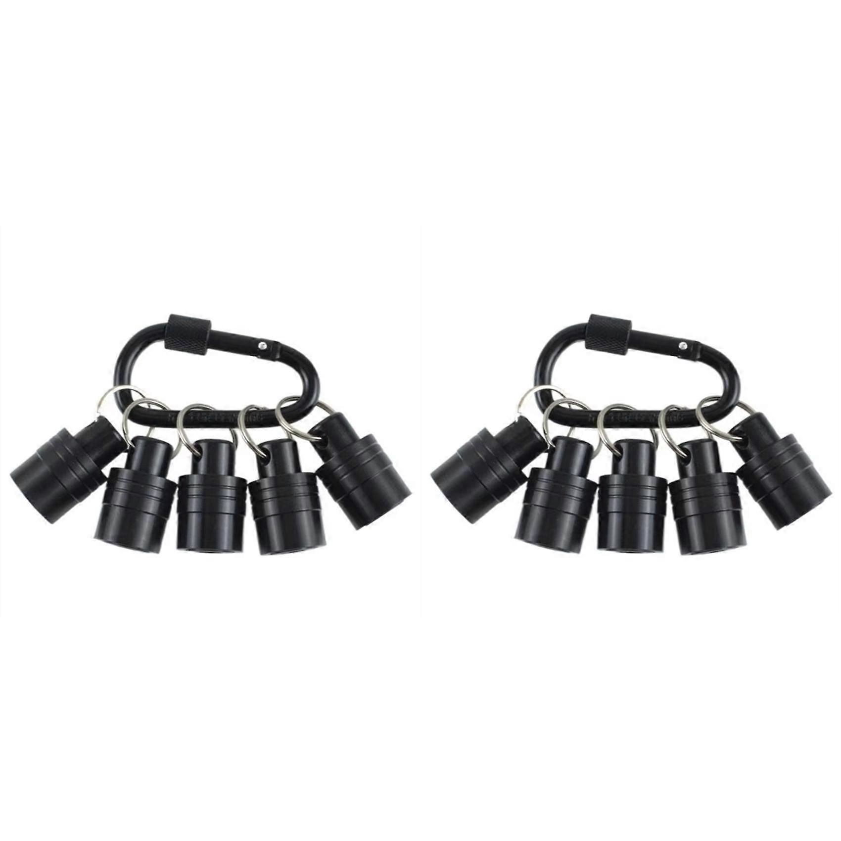 2X SDS Plus Shank Drill Bit Holder Keychain SDS Shank Adapter Extension Bar Socket Adapter Easy Change Hand-Held Holders