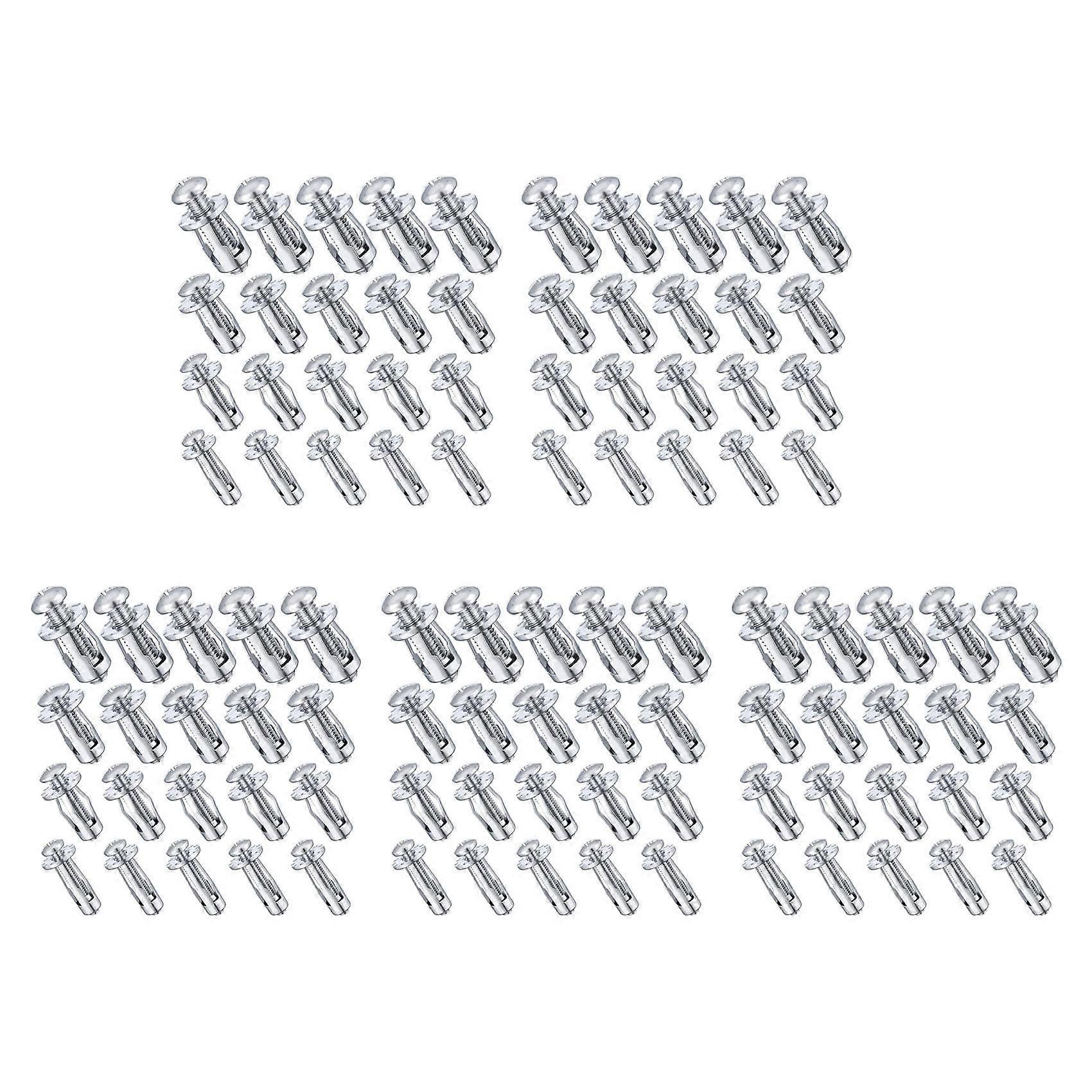 100pcs M 4 M5 M6 M8 Jack Nuts, Carbon Steel Expansion Screw Nut Fasteners for Securing Plate Frame Container Tag