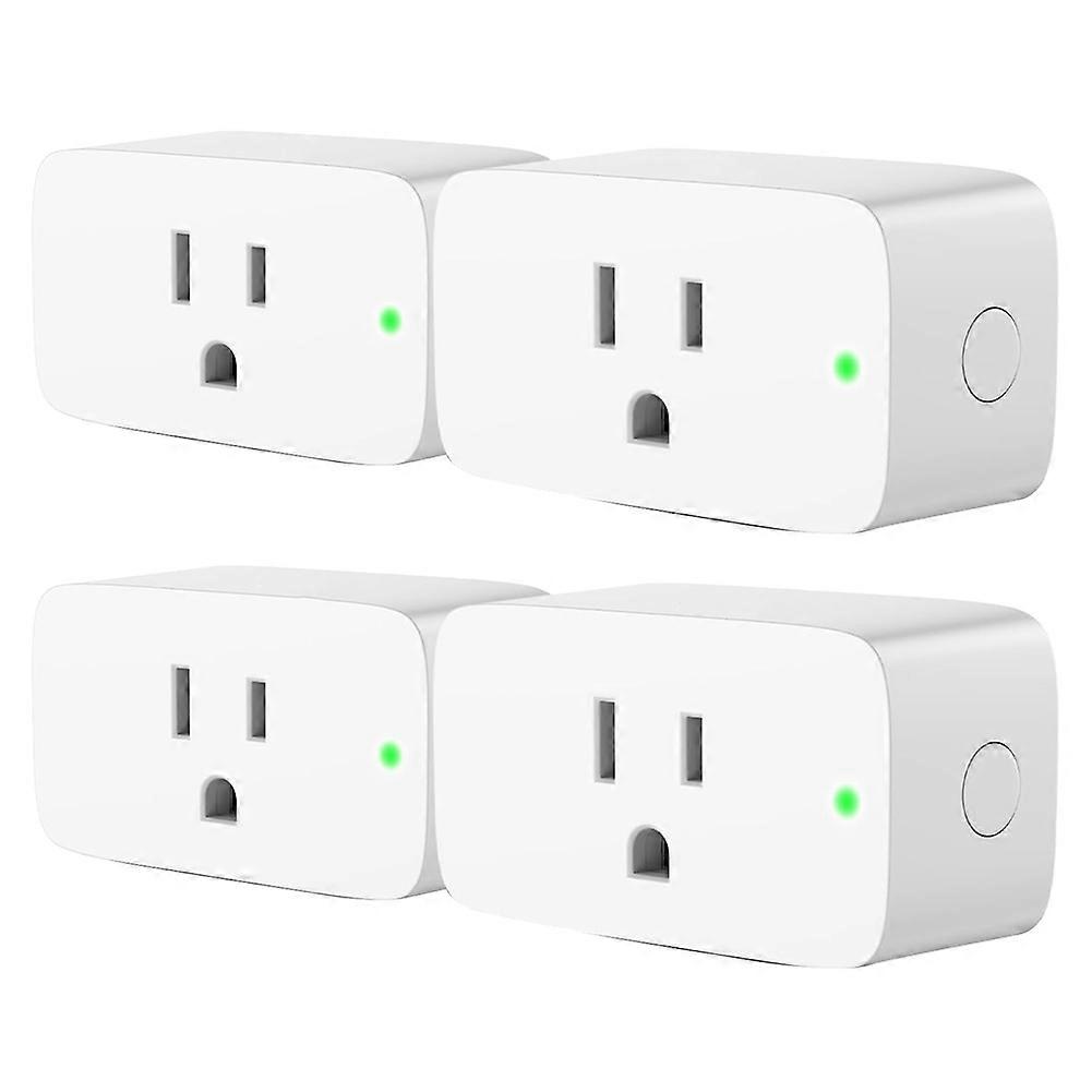 Smart Plug, Work with Siri, Alexa, Google, SmartThings,Smart Home Automation, APP Remote Control,Schedule,4 Pack US Plug