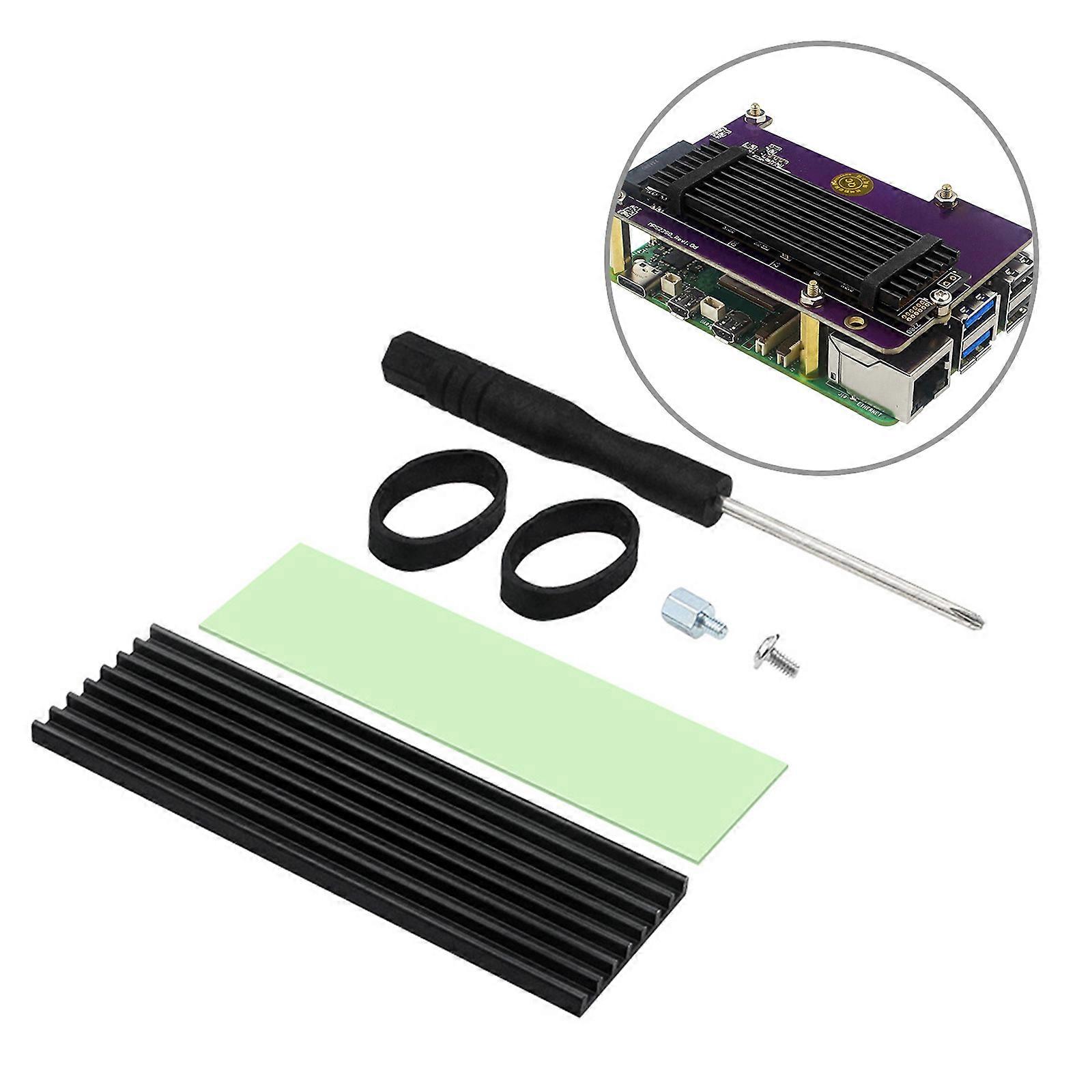 Aluminum Heat Sink Easily to Install  for NVME SSD Solid Disk Enhances Performances and Stability Multicolor