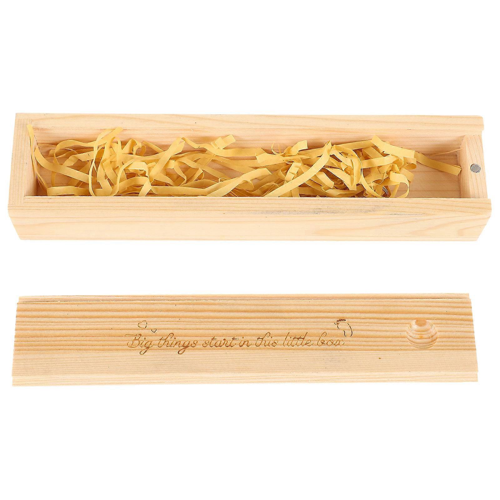 Pregnancy Test Keepsake Box for Storage Beige Female Keepsake Case