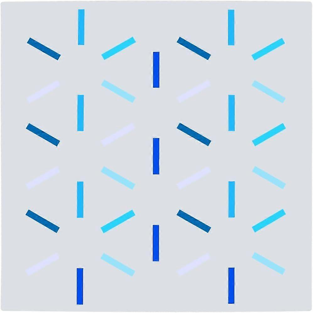 30x30cm Large Geometric Stencil Line Segment Pattern Templates Reusable Washable Plastic Drawing Stencils Square Sign for Painting on Wood Wall Floor 