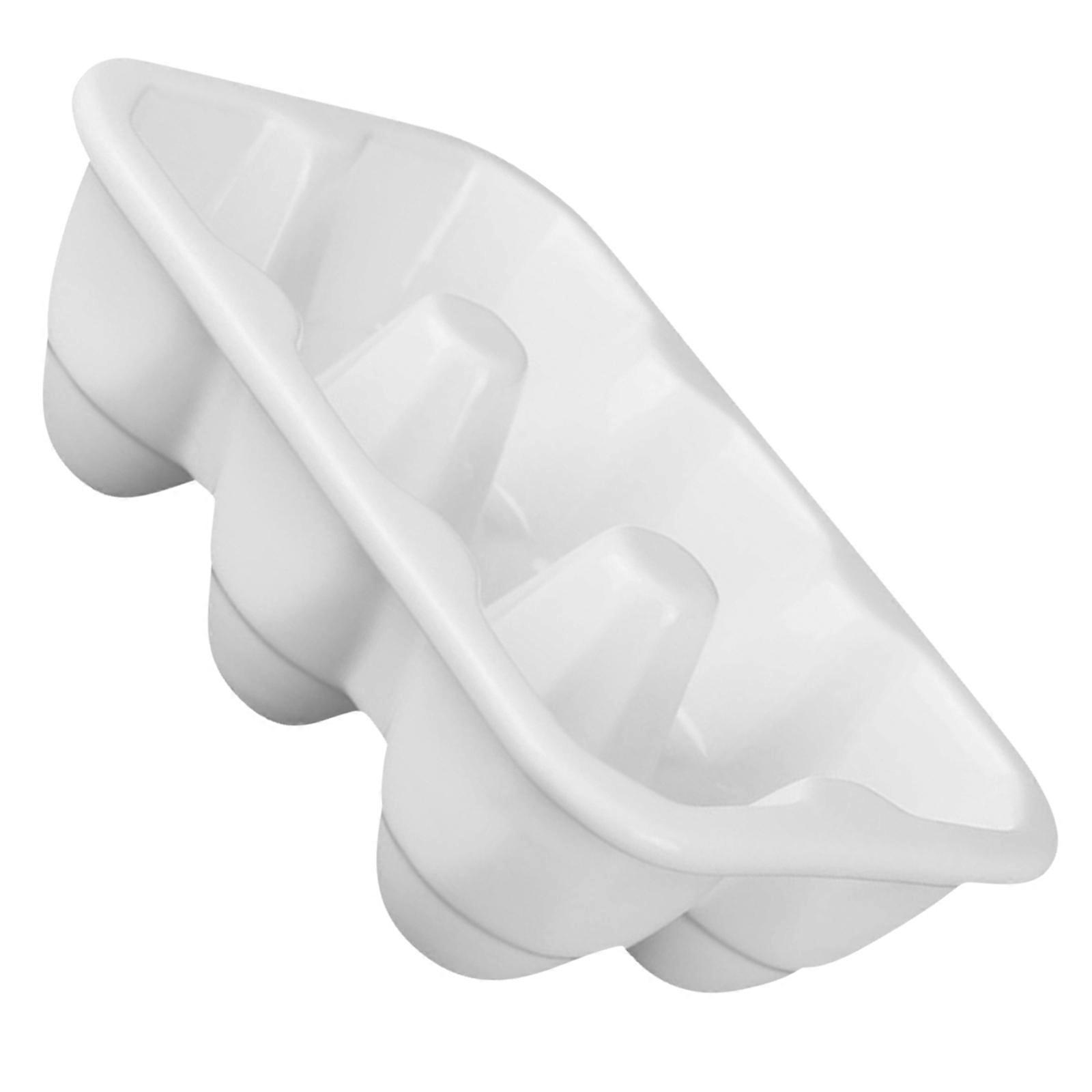 Household Ceramic Egg Tray for Storage 6Pcs White Fridge Egg Container