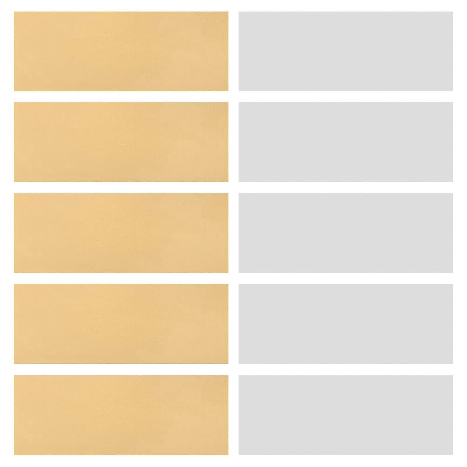 Zinc Anode Copper Anode 10 Pairs for Fruit Battery Experiment Educational Activities Rectangular Sheets Assorted Color DIY Project