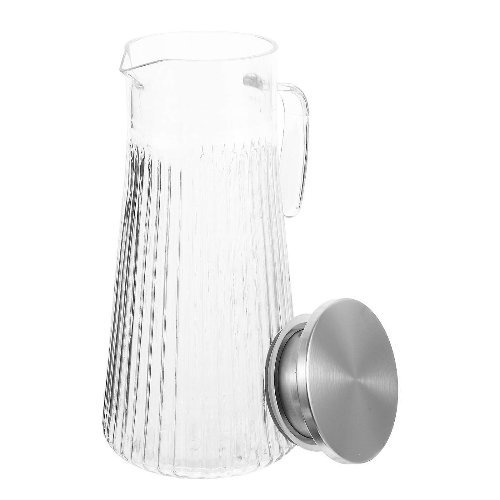 Cold Water Pitcher Beverage Pitcher with Lid for Home Use 1.5L