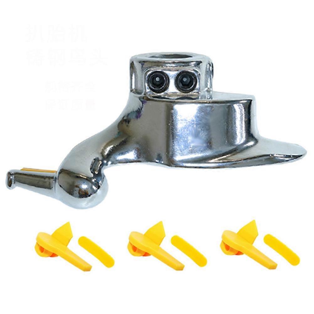 Tire Changer, Automobile Tire Changer Mount Demount Duck Head Tool with 3 Pair Rim Protector for Replacement, 30mm