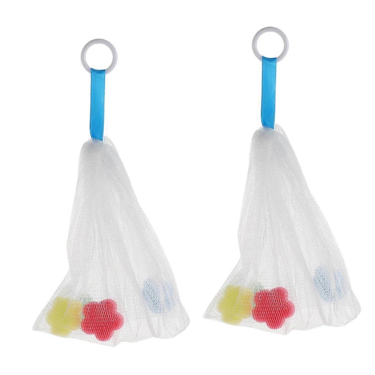 Soap Saver Bag Set, Exfoliating Foaming Mesh Pouch for Rich Foam and Quick Dry Facial Cleansing