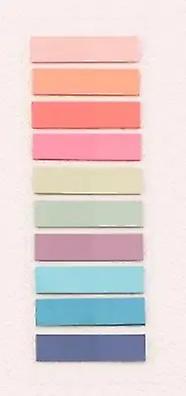 200 Sheets Morandi Transparent Fluorescent Index Tabs PET Arrow Flags Sticky Note for page Marker Planner Stickers Office