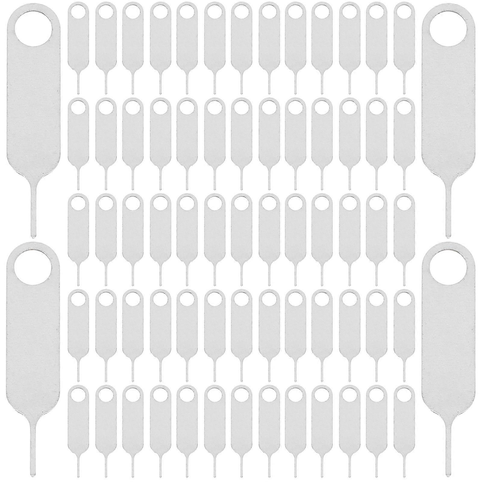 Sim Card Ejector Tool for Phone Use 500Pcs Durable Stainless Steel Silver