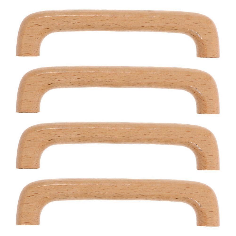Furniture Pull Handle Wood Handle for Cabinets 12Pcs Arch Shaped Pulls