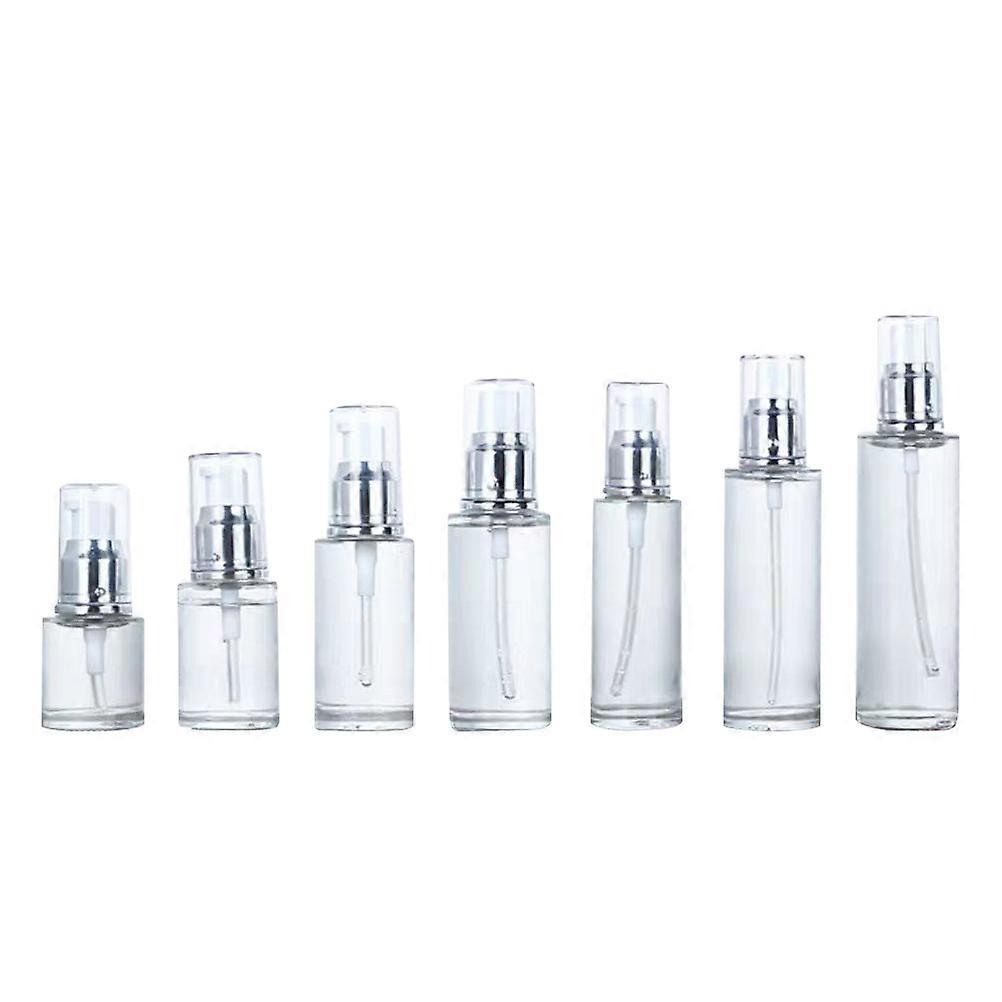 Portable Pump Bottle Empty Pump Bottle for Storage Use 3Pcs White Set