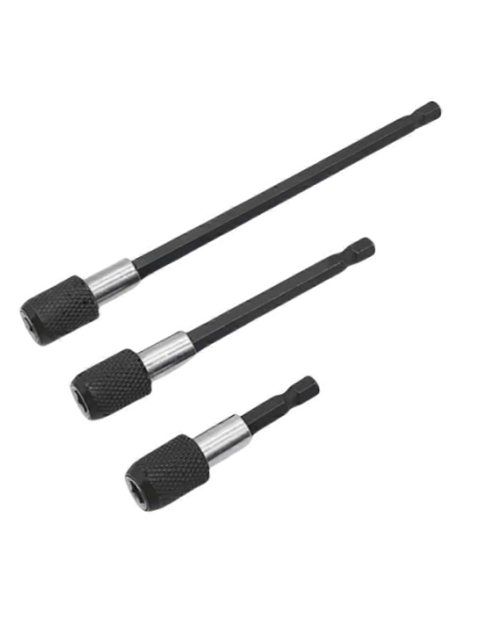 3Pcs Quick Release Magnetic Screwdriver Bit Holder Set, 60mm 100mm 150mm Hex Shank Extension