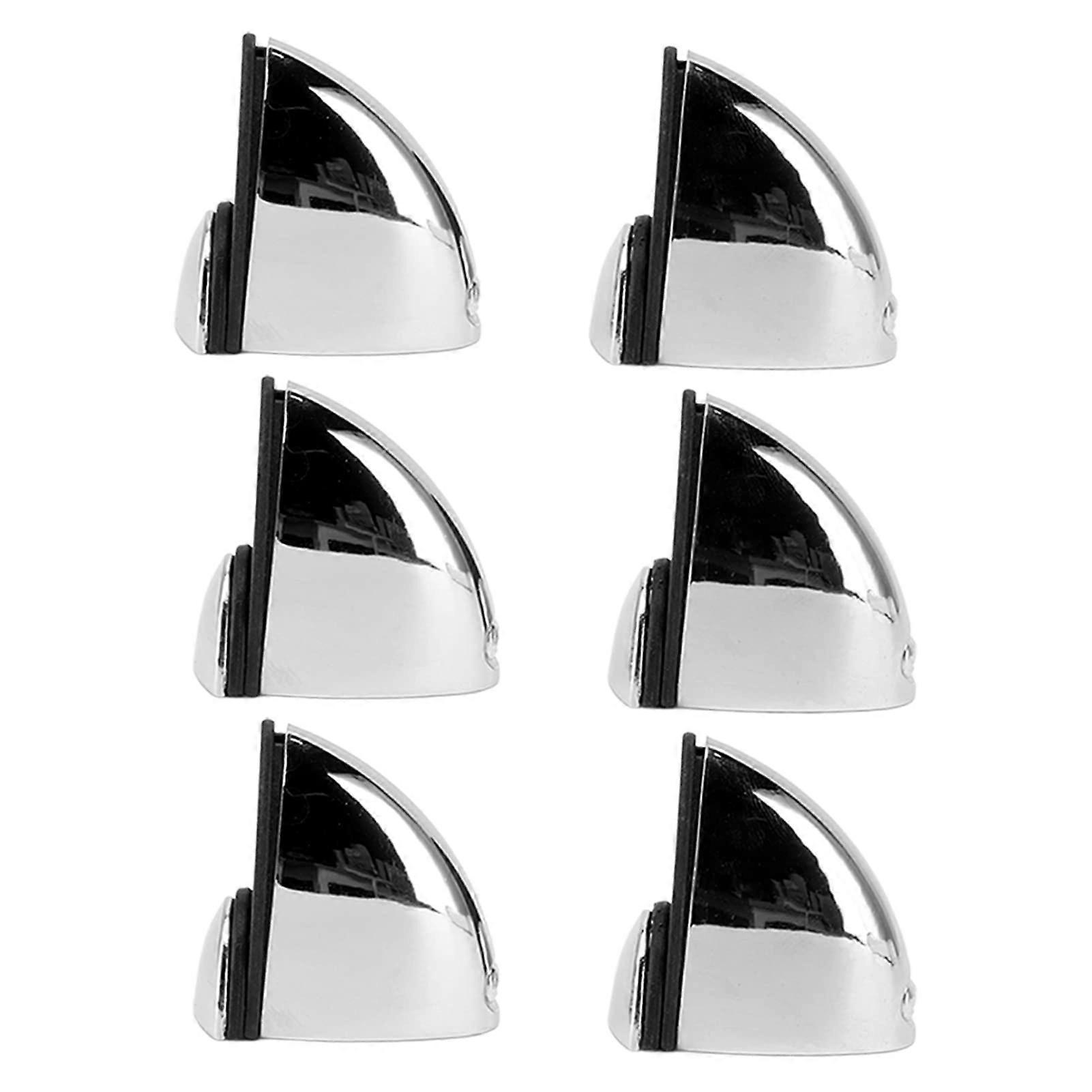 12 Pcs Gloss Glass Partition Clamps for 110mm Panels, Zinc Alloy Holders with Screws