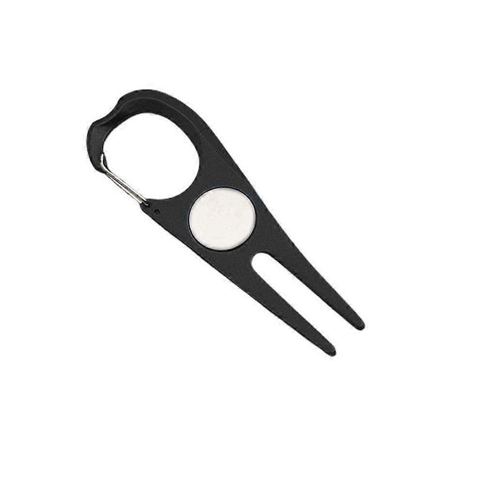 Fourche �� balle Portable en alliage d'aluminium, aide �� l'entra?nement, fourche verte, outil de Divot de Golf, outil de r��paration, accessoi