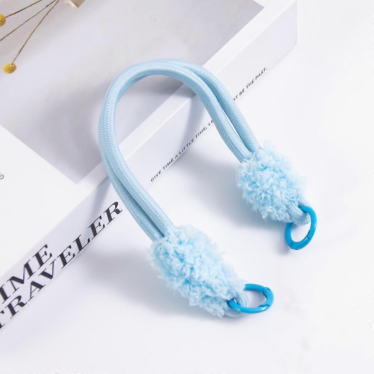 Multi-purpose Korean style mobile phone charm, lanyard, women's bag decorative rope, handbag rope, plush colorful polyester pendant mobile p