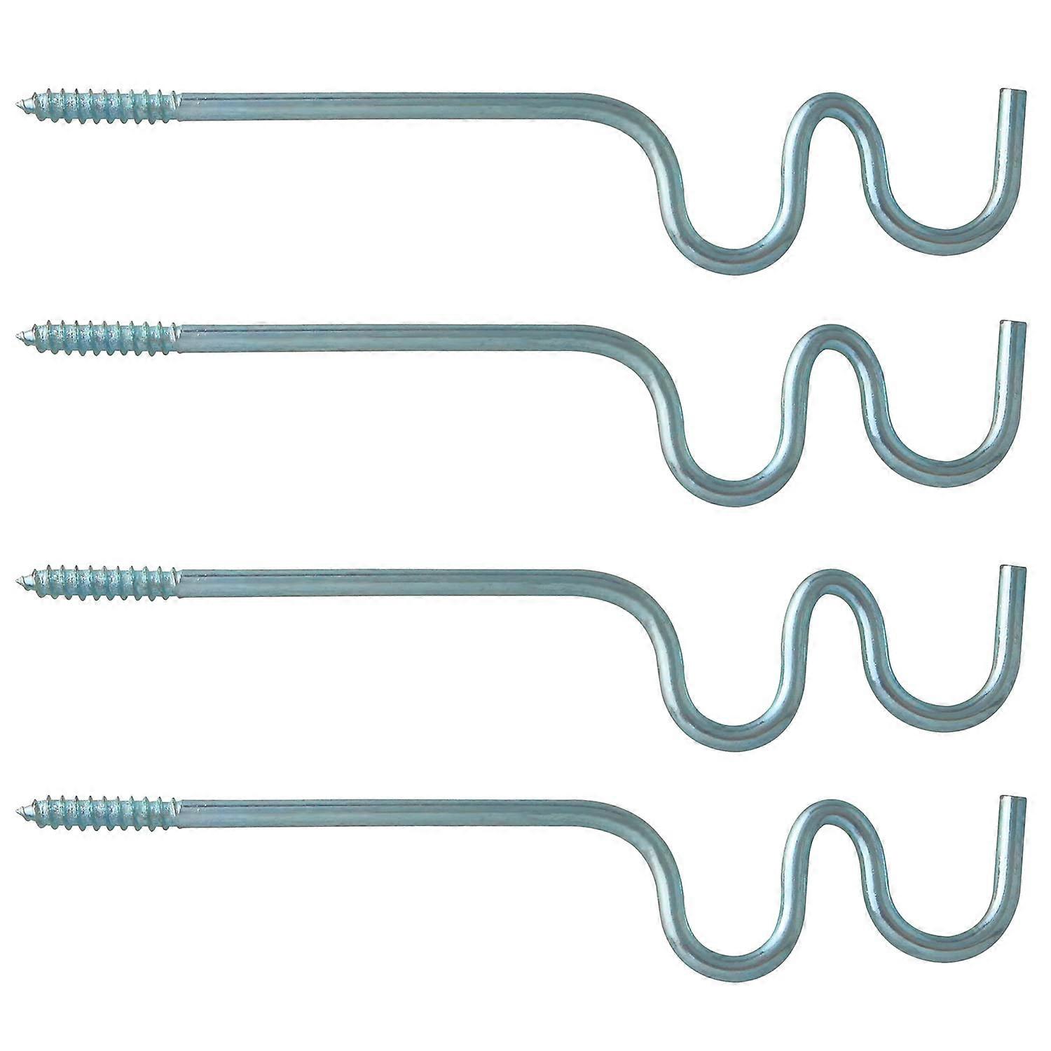 4PCS Adjustable Heavy Duty Double Curtain Rod Bracket 4.6 Inch Metal Wall Mount Holder