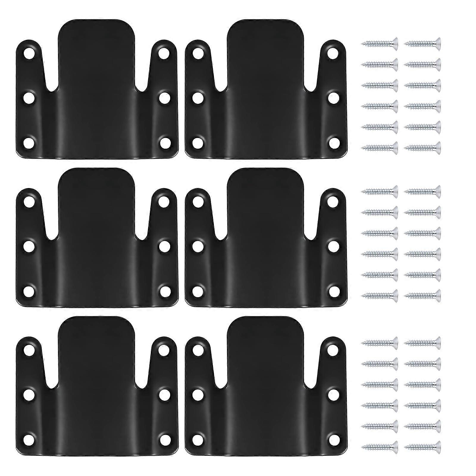 Sectional Sofa Connectors 6 Pcs Metal Couch Interlocking Brackets with Screws for Secure Fit
