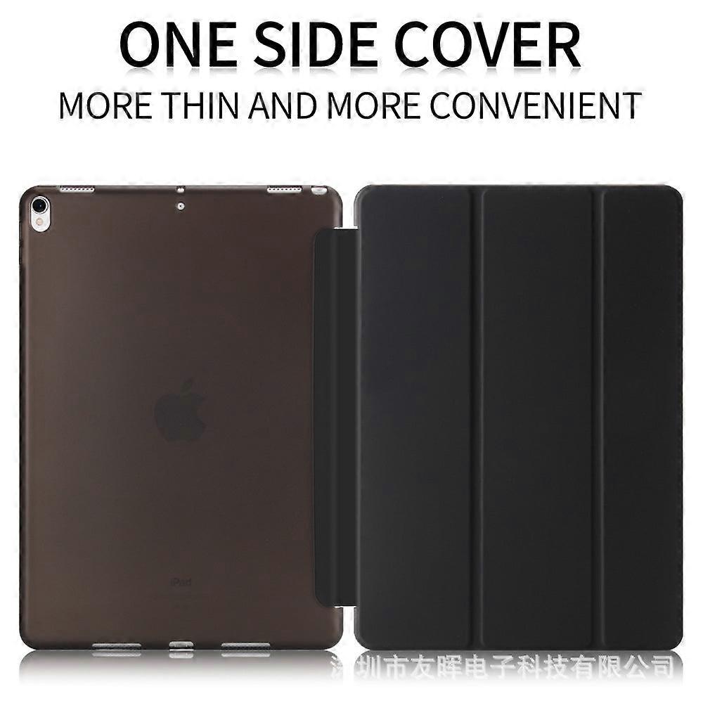 Stylish Case For Ipad Air Transparent Black Silicone Soft Leather
