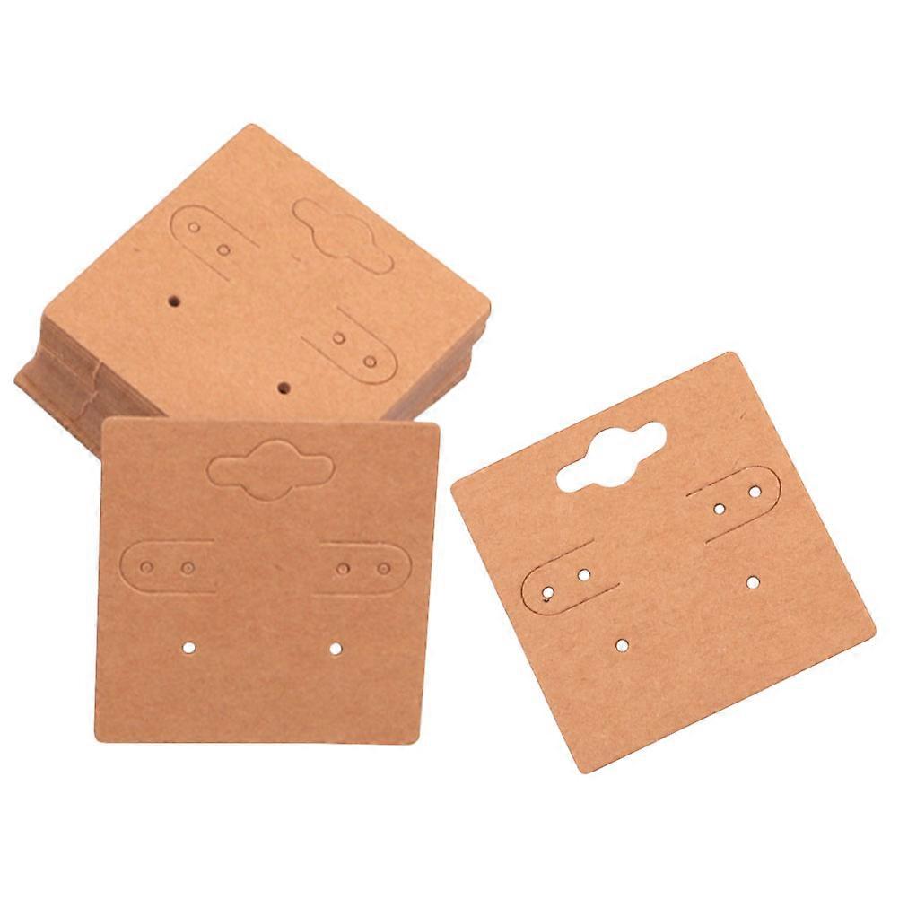 Earring Display Cards for Holding Use Brown Paper 100Pcs